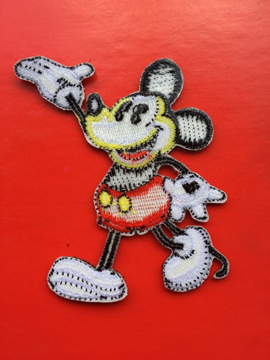 Mickey Mouse Walking Embroidred Patch