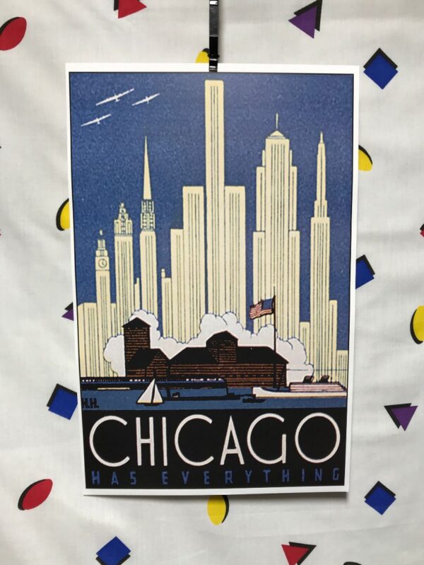 product details: CITY OF CHICAGO POSTCARD POSTER photo