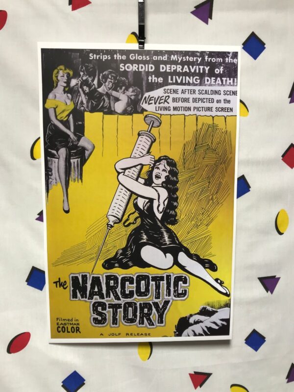 product details: NARCOTICS STORY MOVIE POSTER REPRINT photo
