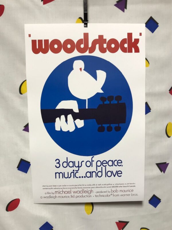 product details: WOODSTOCK 1970 3 DAYS OF PEACE MUSIC AND LOVE POSTER photo