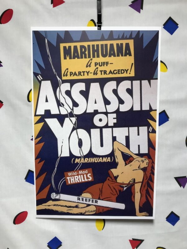 product details: ASSASSIN OF YOUTH 1937 MOVIE POSTER MARIHUANA PUFF PARTY TRAGEDY photo