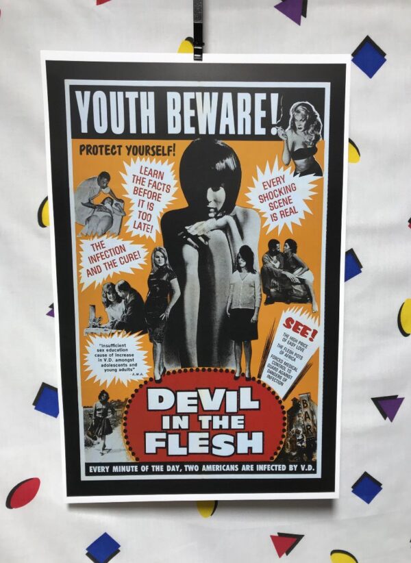 product details: DEVIL IN THE FLESH 1947 YOUTH BEWARE MOVIE POSTER photo