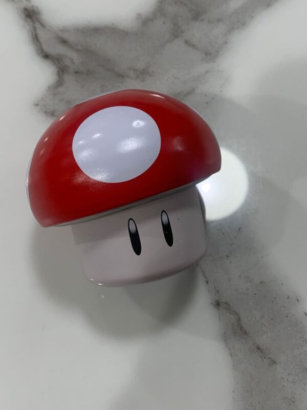 product details: SUPER MARIO BROS. RED MUSHROOM CANDY TIN CONTAINER photo