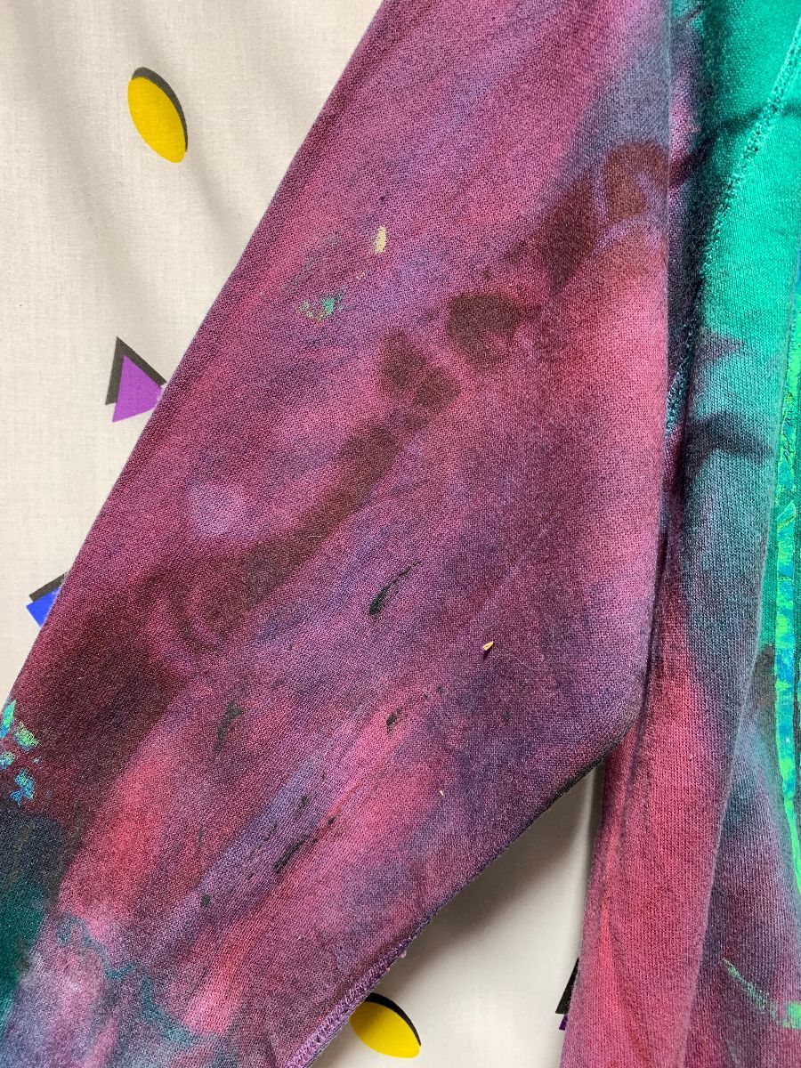Unreal Tie Dye Aleister Crowley Pullover Sweatshirt *hand Screen ...