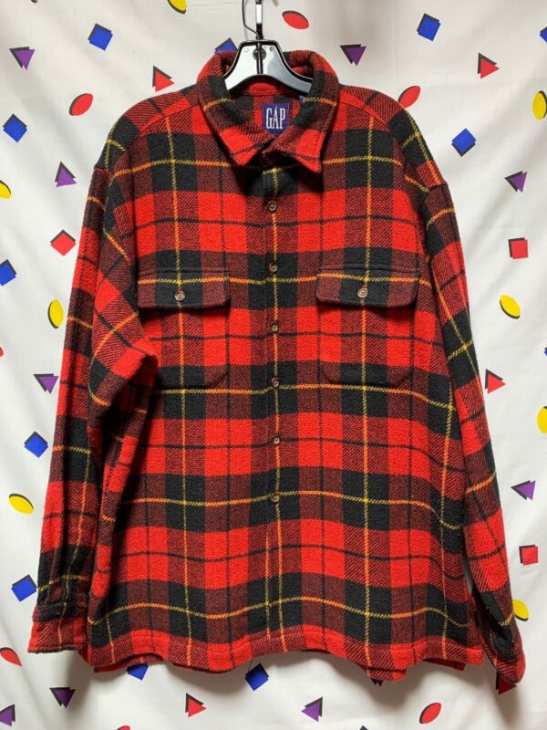 Vintage 1990s Thick Plaid Flannel Shirt Jacket Super Soft | Boardwalk ...