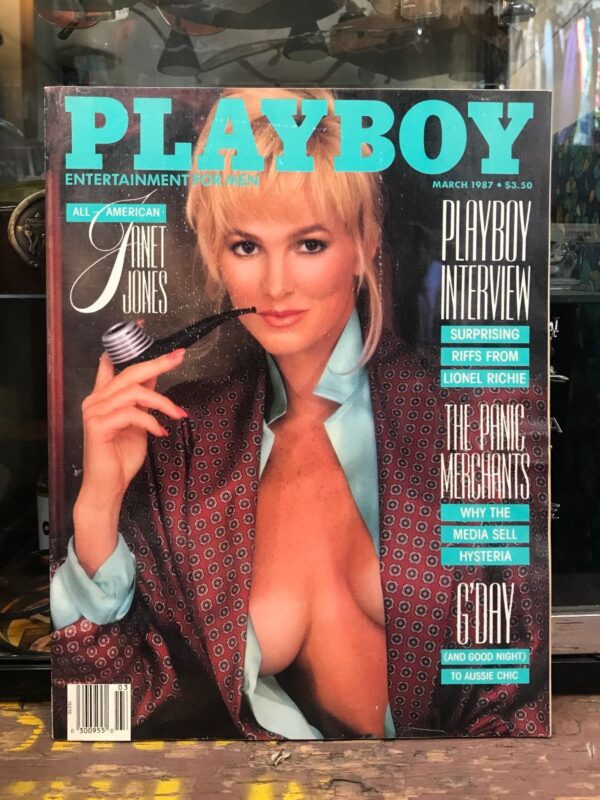 product details: PLAYBOY MAGAZINE – MAR 1987 JANET JONES | LIONEL RICHIE | AUSSIE CHIC photo
