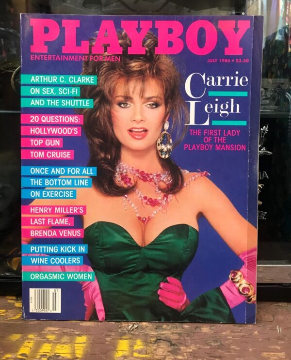 product details: PLAYBOY MAGAZINE – JULY 1986 CARRIE LEIGH | TOP GUN TOM CRUISE | ARTHUR C. CLARKE photo