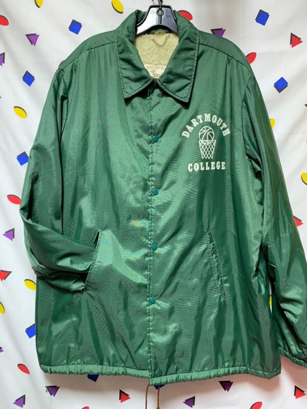 product details: COACH JACKET SHERPA LINED DARTMOUTH COLLEGE photo