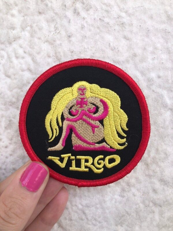 product details: EMBROIDERED PATCH - VIRGO - AUG-SEPT - ZODIAC SIGN photo