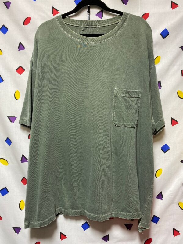 product details: DISTRESSED SLOUCHY SHORT SLEEVE POCKET TEE AS-IS photo
