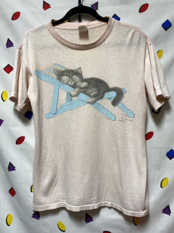 product details: SUPER SOFT & THIN TSHIRT SWEETEST KITTEN GRAPHIC EVER photo