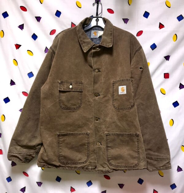 product details: BD UTILITY CHORE JACKET WOOL STRIPED LINING photo