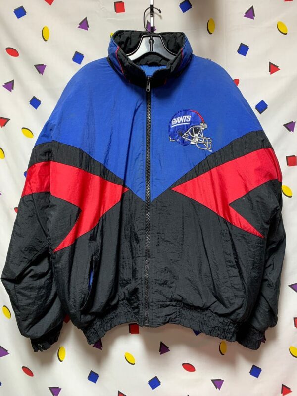 product details: NEW YORK GIANTS EMBROIDERED PUFFER JACKET AS-IS photo