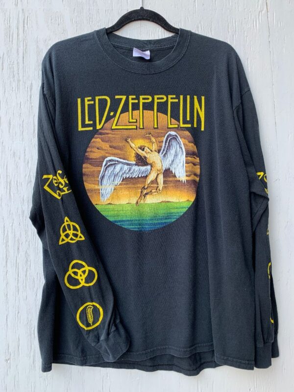 product details: TSHIRT LONG SLEEVE LED ZEPPELIN ZOSO PRINTED SLEEVE photo