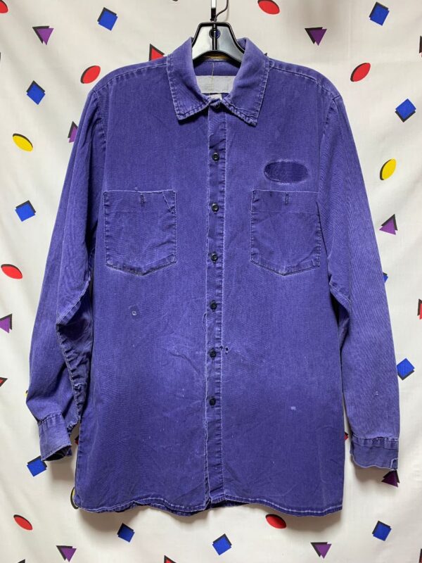 product details: VINTAGE DISTRESSED & TATTERED WORK SHIRT AS-IS HOWARD photo