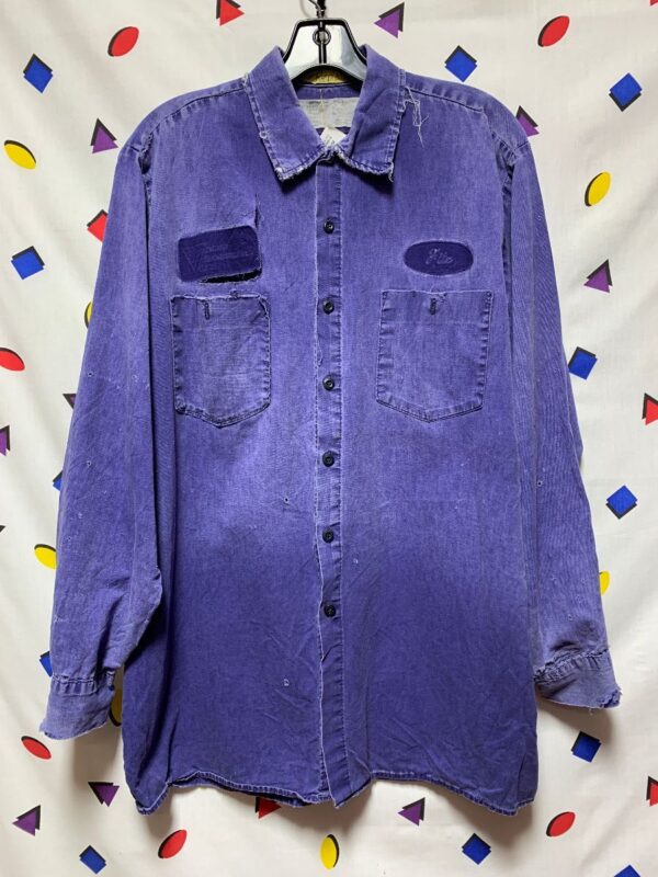 product details: VINTAGE DISTRESSED & TATTERED WORK SHIRT AS-IS FRITZ photo