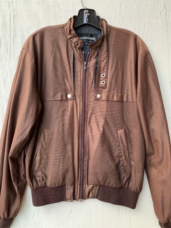 product details: RETRO 1970S THIN LIGHTWEIGHT SOLID ZIP-UP WINDBREAKER JACKET MEMBERS ONLY STYLE - AS IS photo