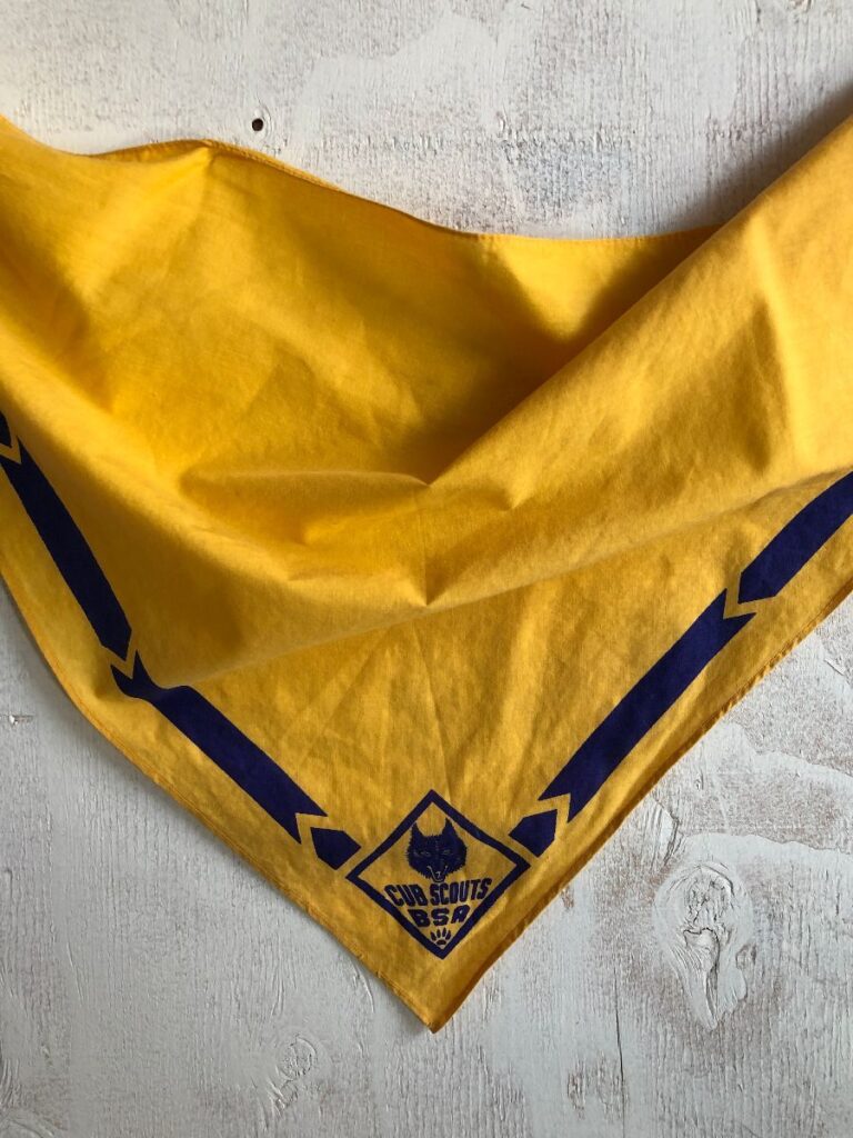 Triangle Cotton Printed Bandana Cub Scouts Bsa Boardwalk Vintage