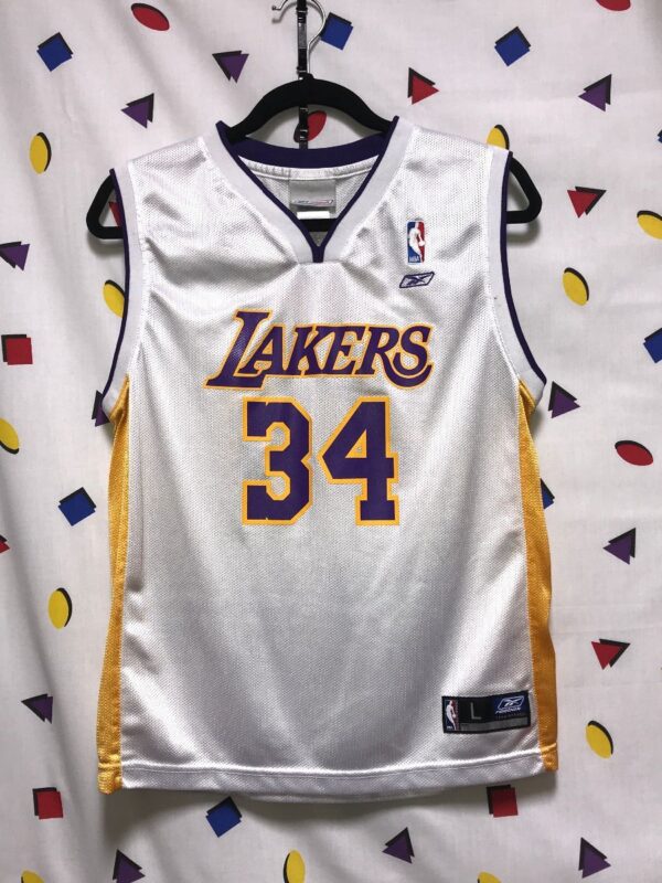 product details: LOS ANGELES LAKERS JERSEY SHAQ ONEAL #34 SMALLER FIT photo