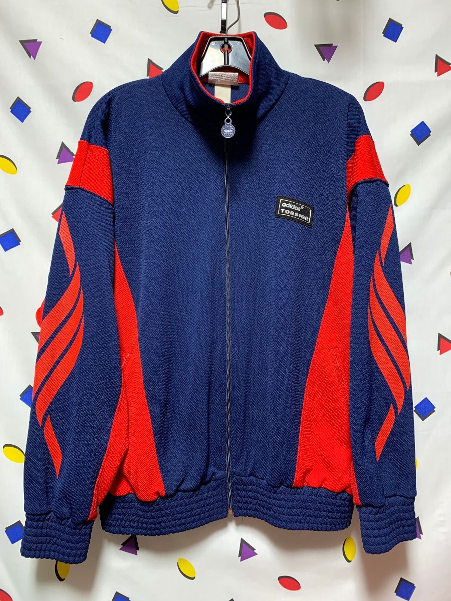 Rad Retro 1990s Color Block Adidas Track Jacket Spell Out Letters On ...