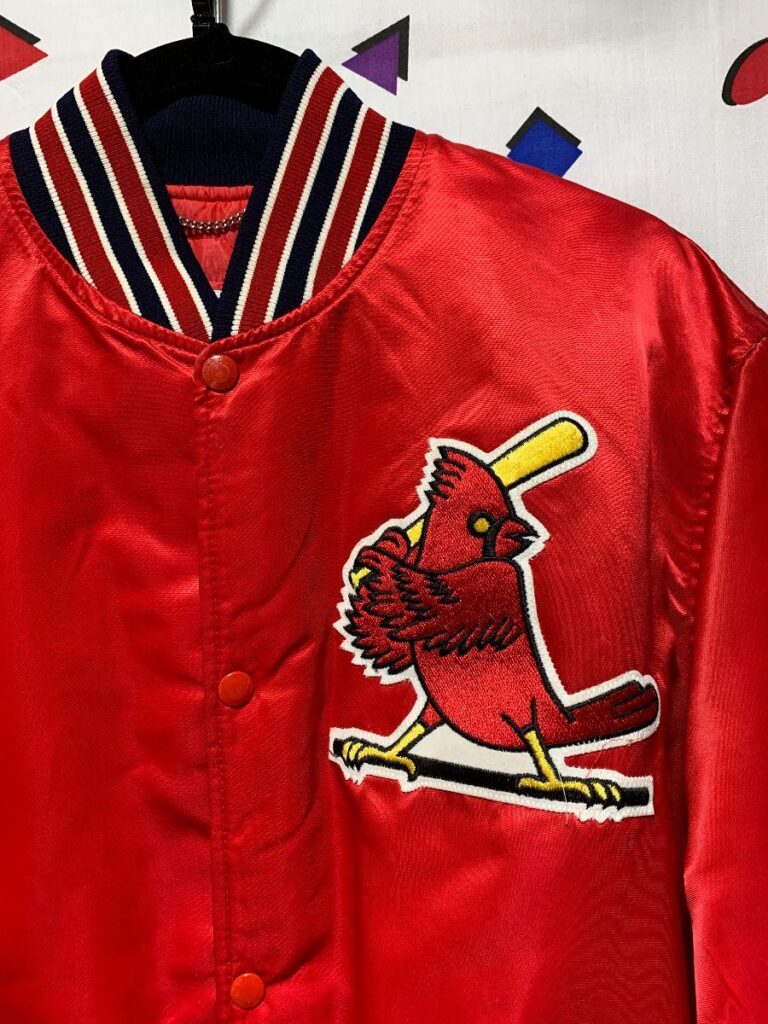 Mlb St Louis Cardinals Satin Button Up Jacket | Boardwalk Vintage