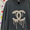 Crewneck Sweatshirt Animal Print Drip 