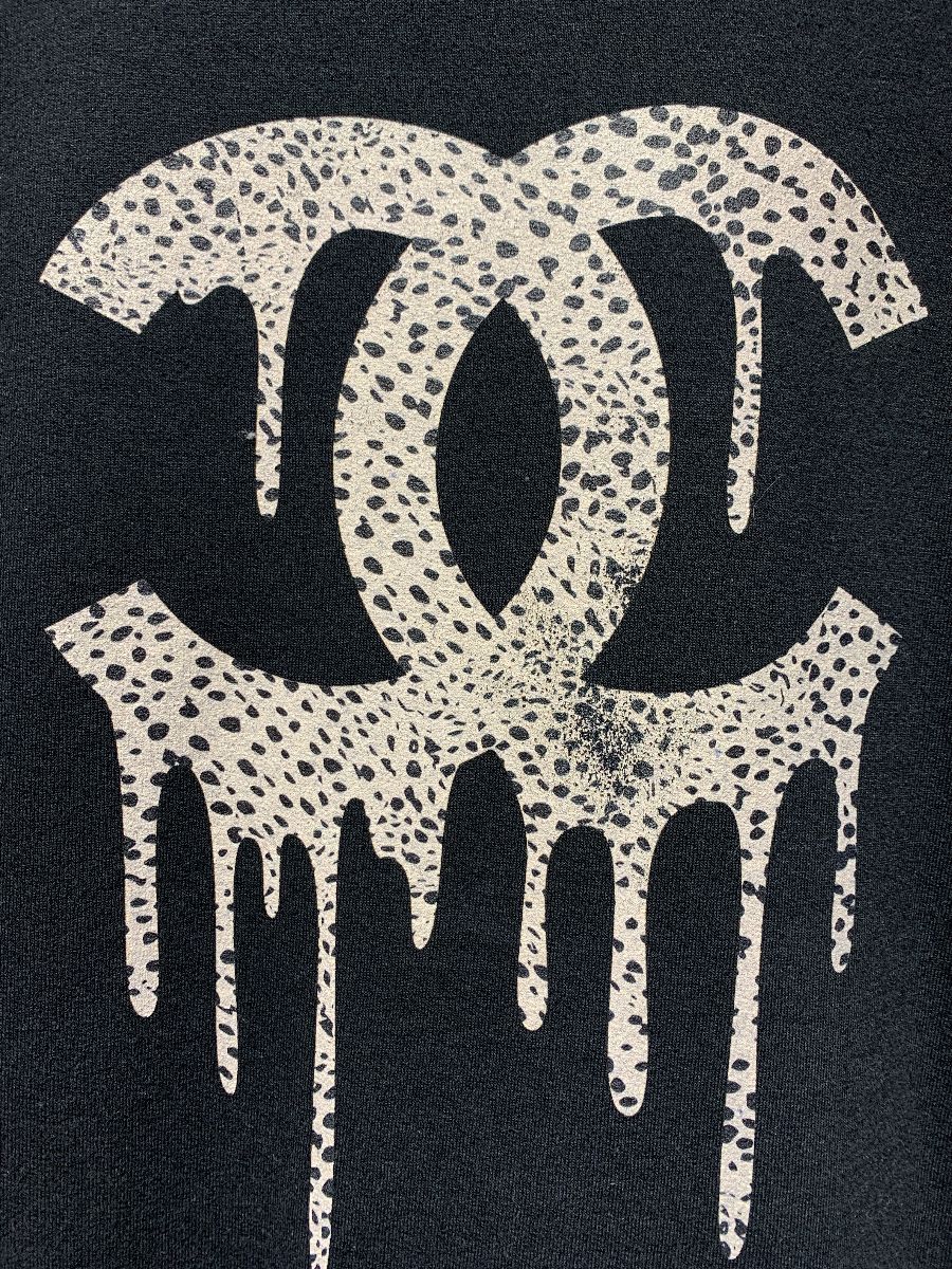 Crewneck Sweatshirt Animal Print Drip Chanel Graphic