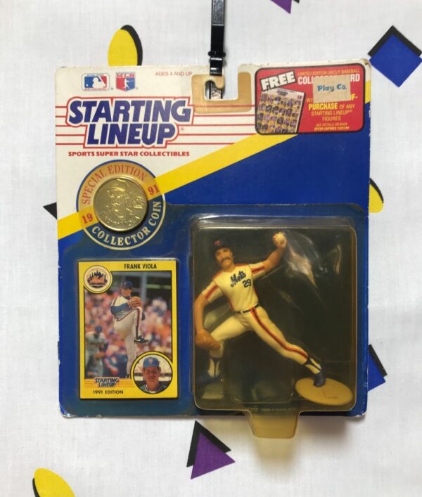 product details: STARTING LINEUP SPORTS ACTION FIGURES NEW IN PACKAGE - FRANK VIOLA NEW YORK METS 1991 photo