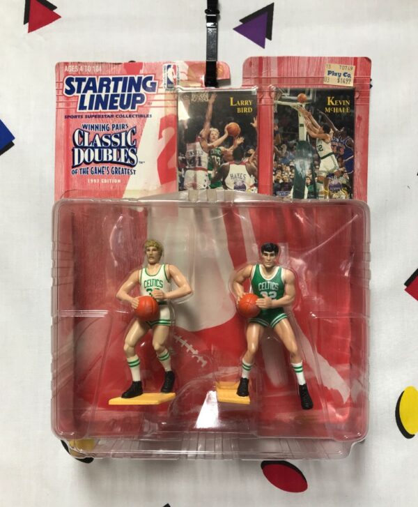 product details: STARTING LINEUP SPORTS ACTION FIGURES NEW IN PACKAGE - CLASSIC DOUBLES, LARRY BIRD & KEVIN MCHALE, BOSTON CELTICS 1997 photo