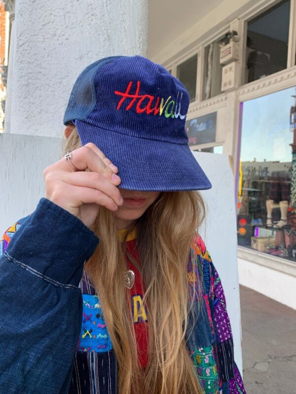 product details: CORDUROY HAT EMBROIDERED MULTICOLORED HAWAII LOGO photo