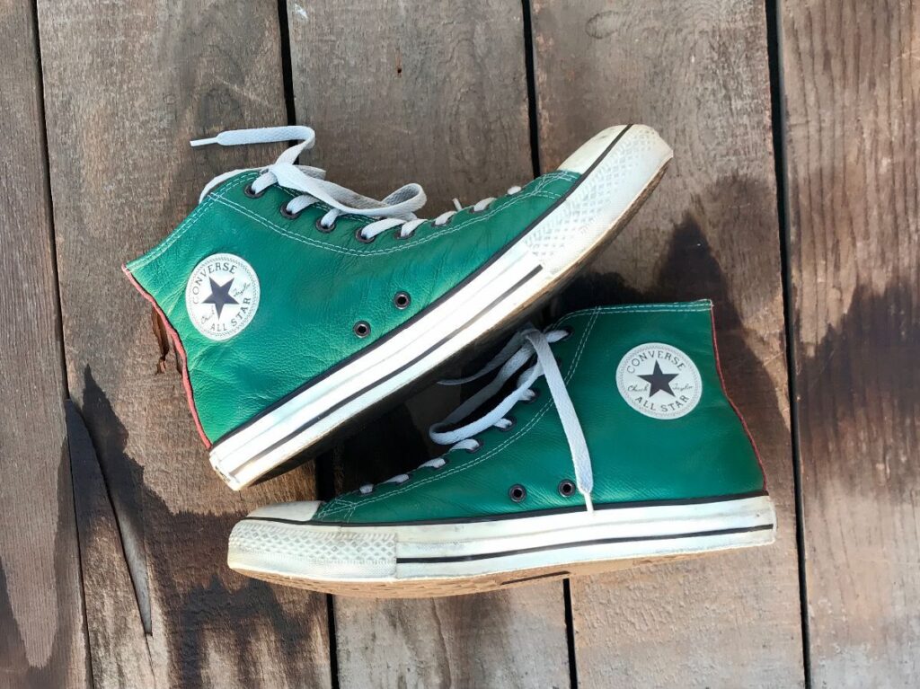converse color block high tops