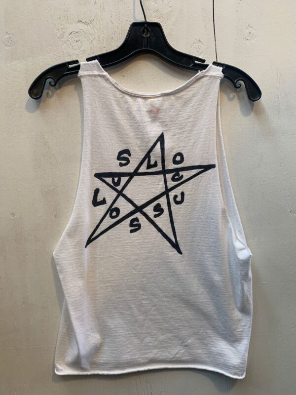 product details: SOUL PENTAGRAM CUT OFF MUSCLE TEE WITH LETTERING AS-IS photo