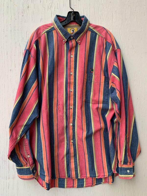 product details: MULTI COLORED STRIPED COTTON SHIRT AS-IS photo