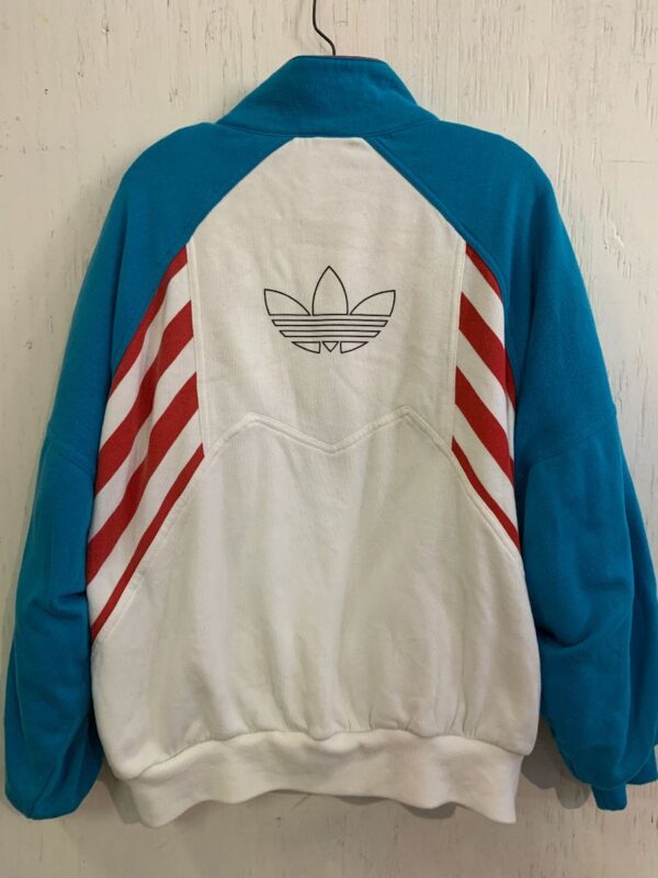 product details: COTTON ADIDAS USA OLYMPICS COLORBLOCK PUFFY JACKET AS-IS photo