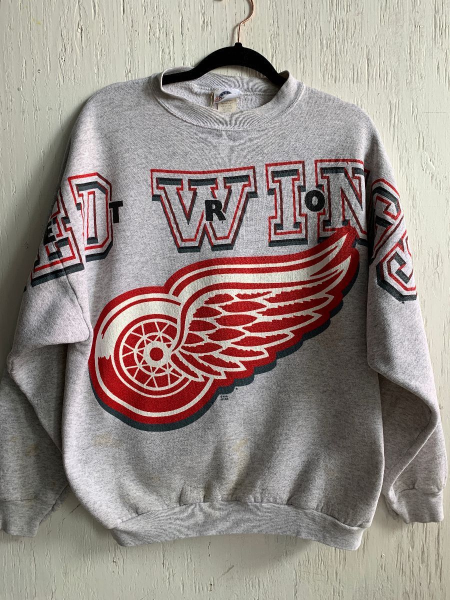 Detroit Red Wings Women's Centre Crewneck - Vintage Detroit Collection