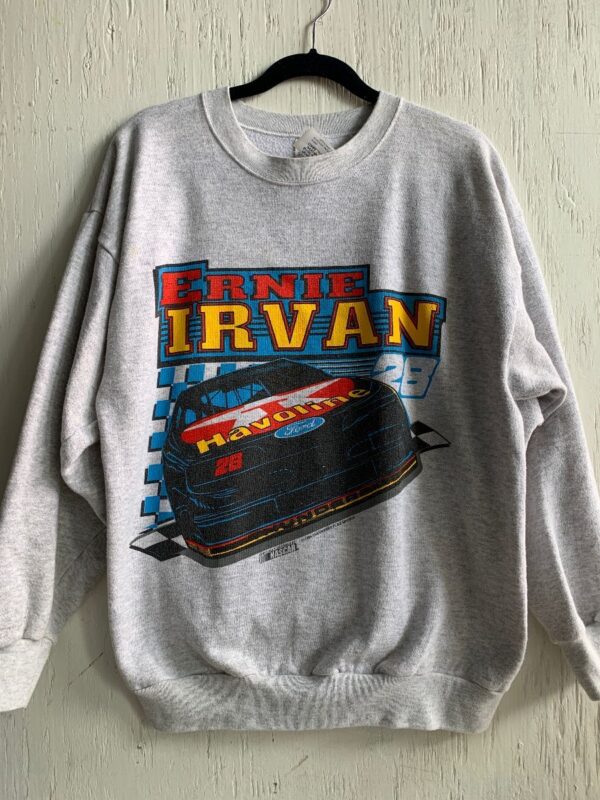 product details: 1994 NASCAR ERNIE IRVAN RACE CAR GRAPHIC CREW NECK SWEATSHIRT - AS IS photo