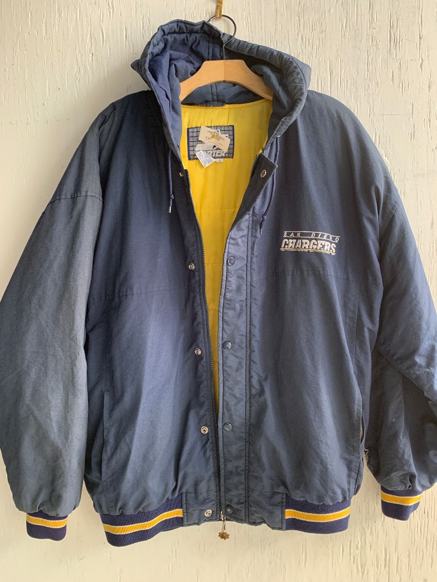 Hooded Puffy Chargers Starter Jacket As-is | Boardwalk Vintage
