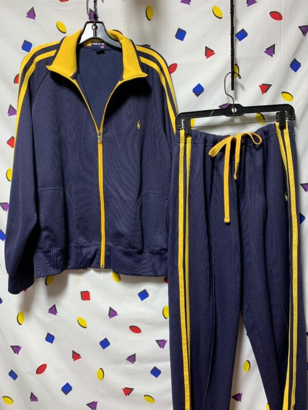 product details: POLO SPORT 2 PIECE TRACK SUIT W/ SIDE STRIPE AS-IS photo