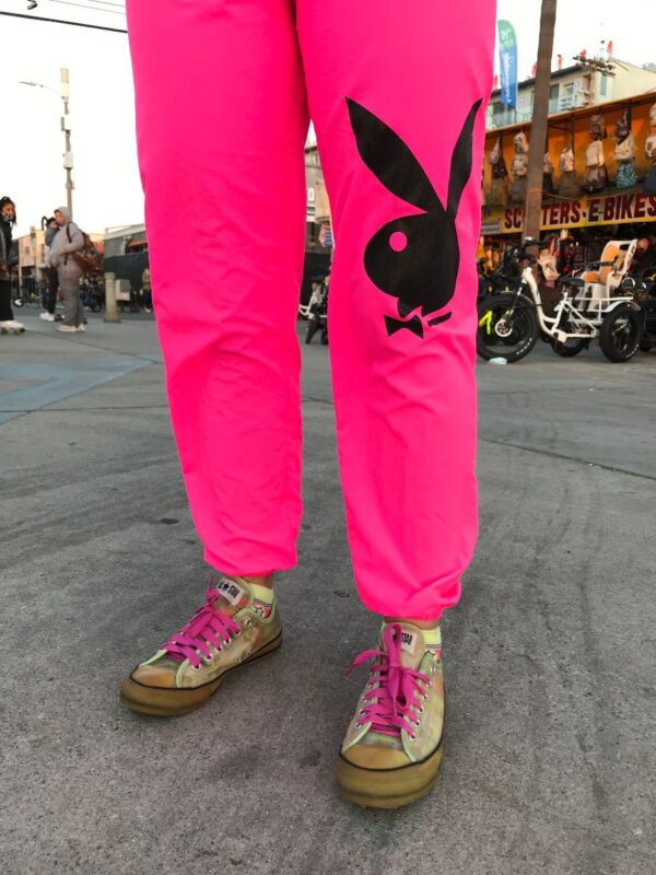 product details: NEON PLAYBOY ELASTIC WINDBREAKER PANTS photo