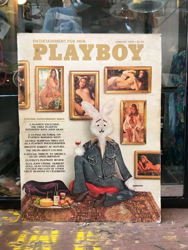 product details: PLAYBOY MAGAZINE | JAN 1975 JOHN DEAN | BRIGITTE BARDOT | HOLIDAY ANNIVERSARY ISSUE photo