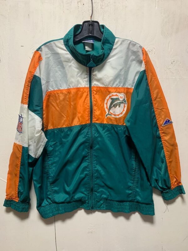 product details: NFL MIAMI DOLPHINS COLORBLOCK WINDBREAKER photo
