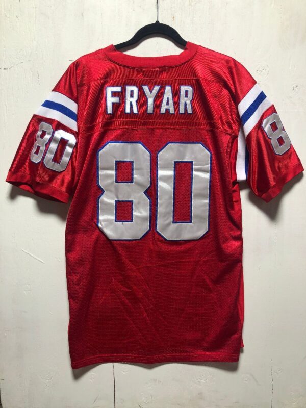 product details: THROWBACK NFL NEW ENGLAND PATRIOTS FOOTBALL JERSEY #80 FRYAR photo