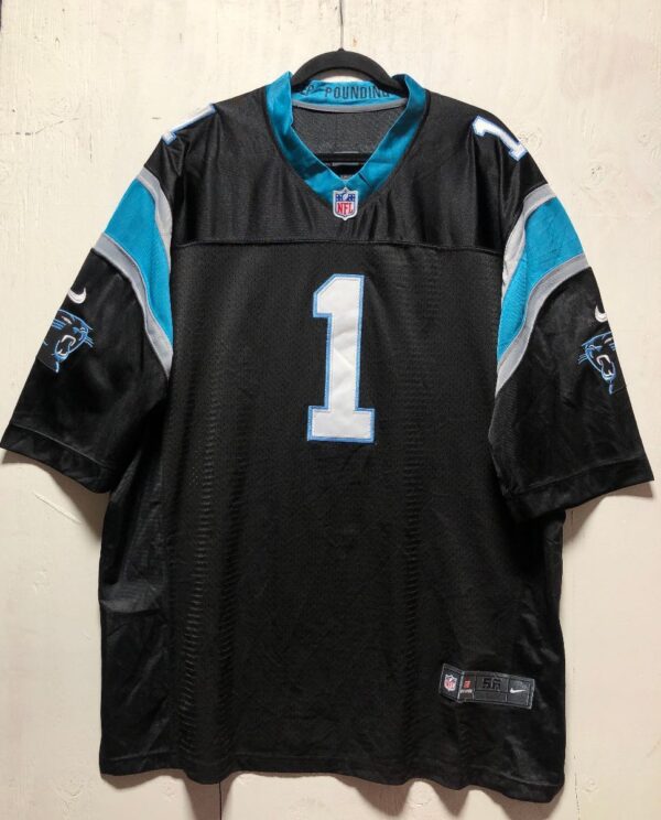 product details: NFL CAROLINA PANTHERS EMBROIDERED FOOTBALL JERSEY #1 NEWTON photo