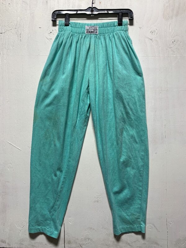 product details: 1980S DEADSTOCK JIMMY Z TAPERED SOLID SWEATPANTS WITH ELASTIC WAIST- AS IS photo