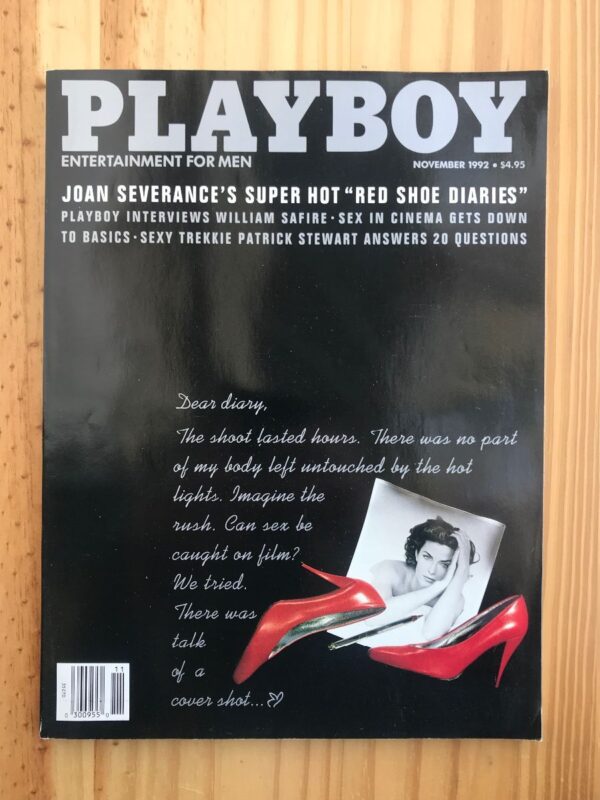 product details: PLAYBOY MAGAZINE | NOV 1992 RED SHOE DIARIES | WILLIAM SAFIRE | PATRICK STEWART  | VOICES FROM THE HOOD photo