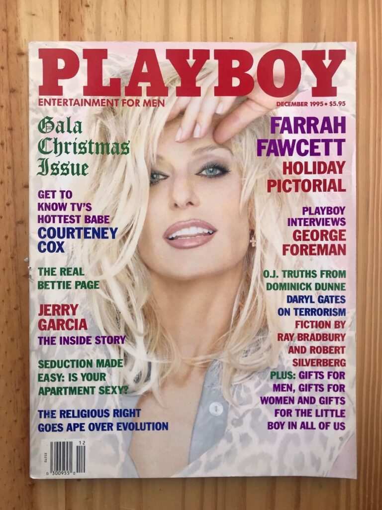 Playboy Magazine | Dec 1995 Farrah Fawcett | George Foreman | Courtney ...