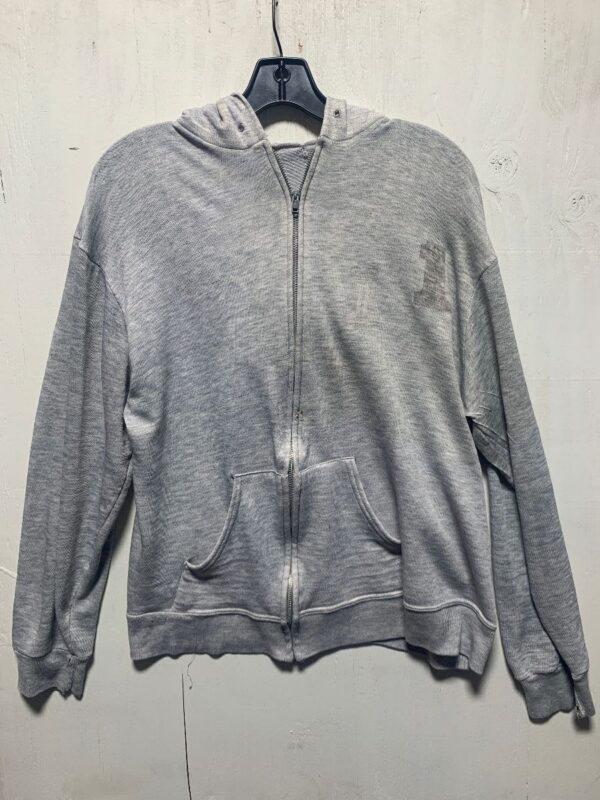 product details: SUPER THIN LIGHTWEIGHT HOODIE WITH FADED #1 GRAPHIC - AS IS photo