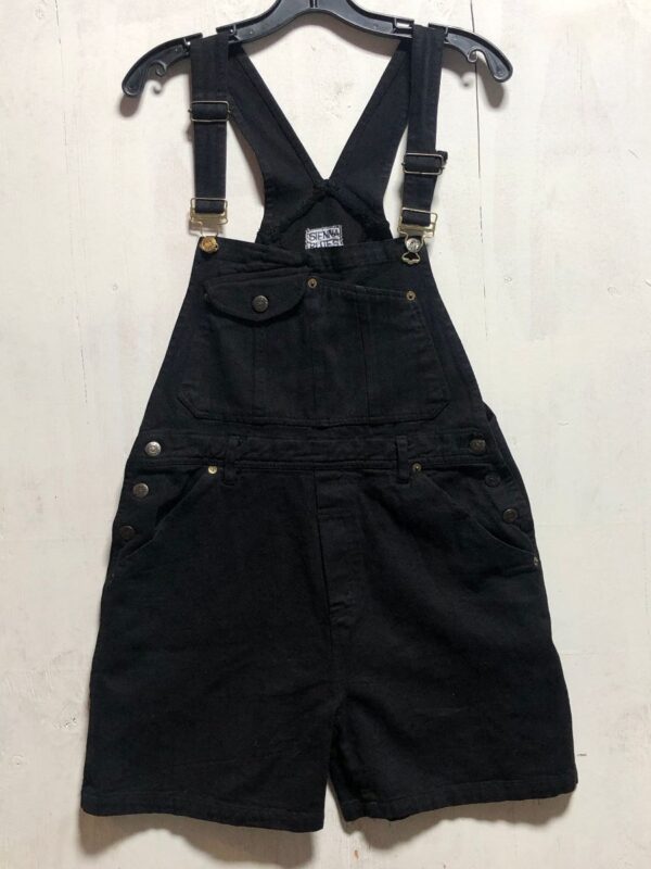 product details: MULTIPOCKET OVERALL SHORTS W/ GOLD ACCENTS photo