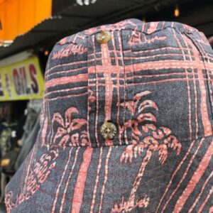 SIDEWALK SURF ASSORTED HAWAIIAN PRINT BUCKET HAT *HANDMADE *LOCAL DESIGNER in ORANGE GRAY