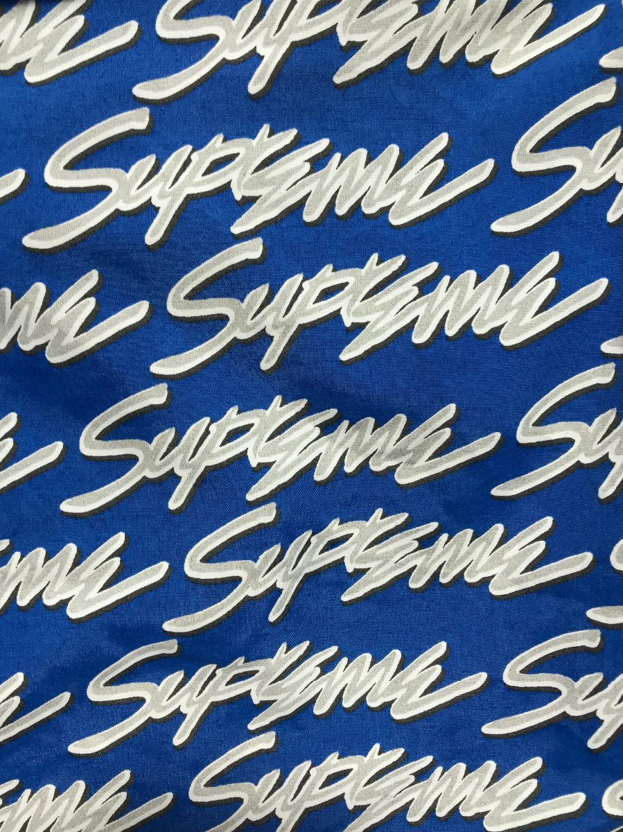Supreme Signature Script Logo Water Board Shorts All Over Text